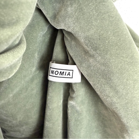 NOMIA Velvet Asymmetric Halter Crossover Midi Maxi Dress 6 - Picture 7 of 14